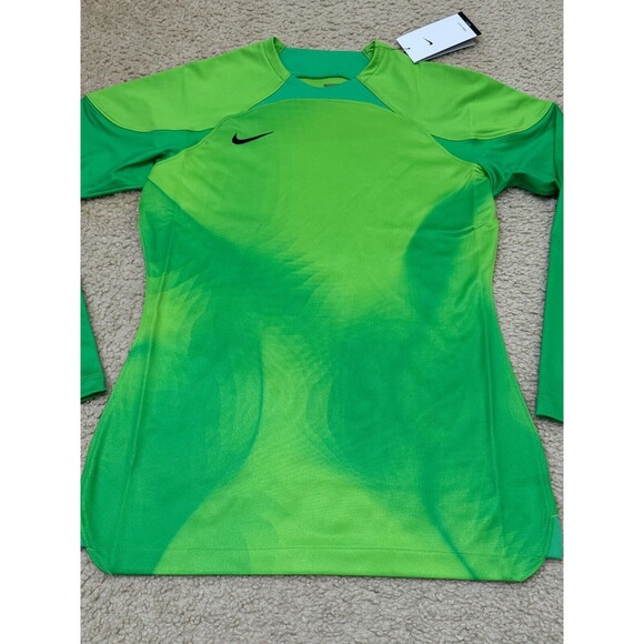 NWT Nike Women’s Dri-Fit Long Sleeve Gardien IV Goalkeeper Soccer Jersey Green - Picture 2 of 8
